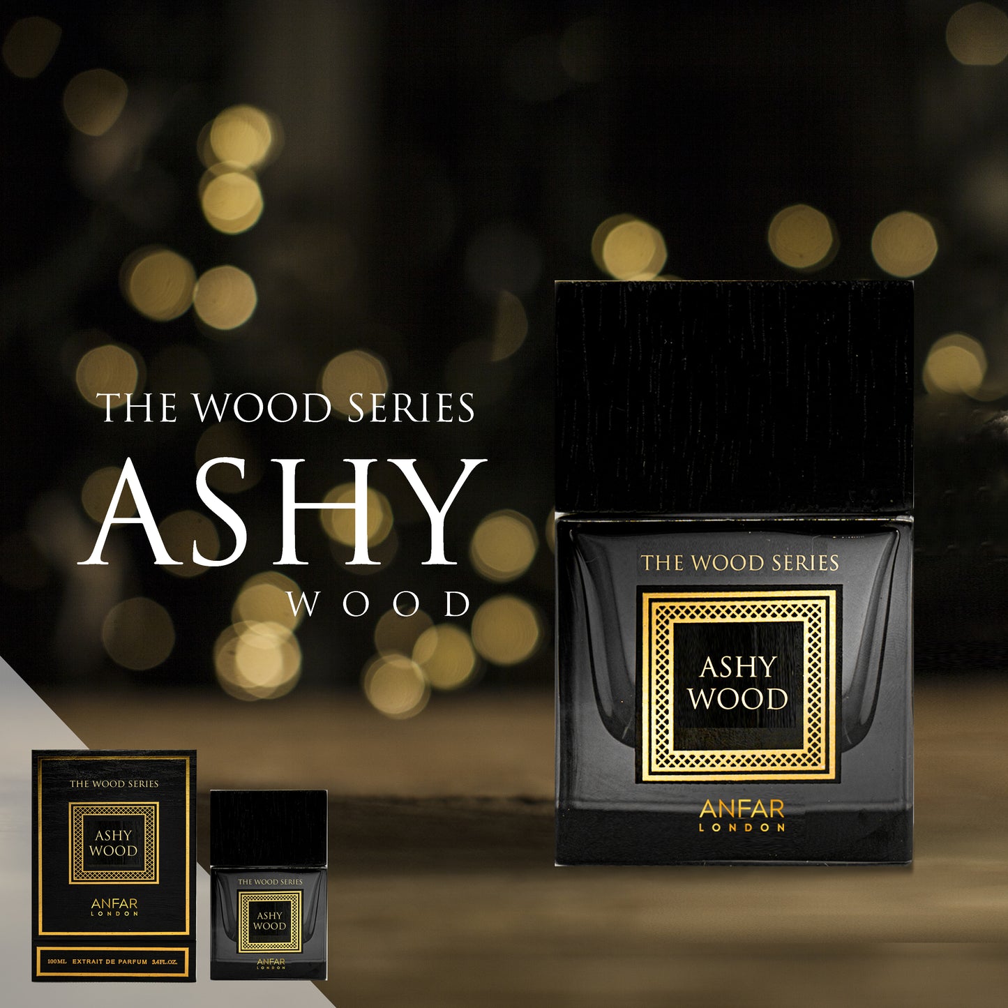 ASHY WOOD by ANFAR LONDON, extract de parfum, barbati, 100ML