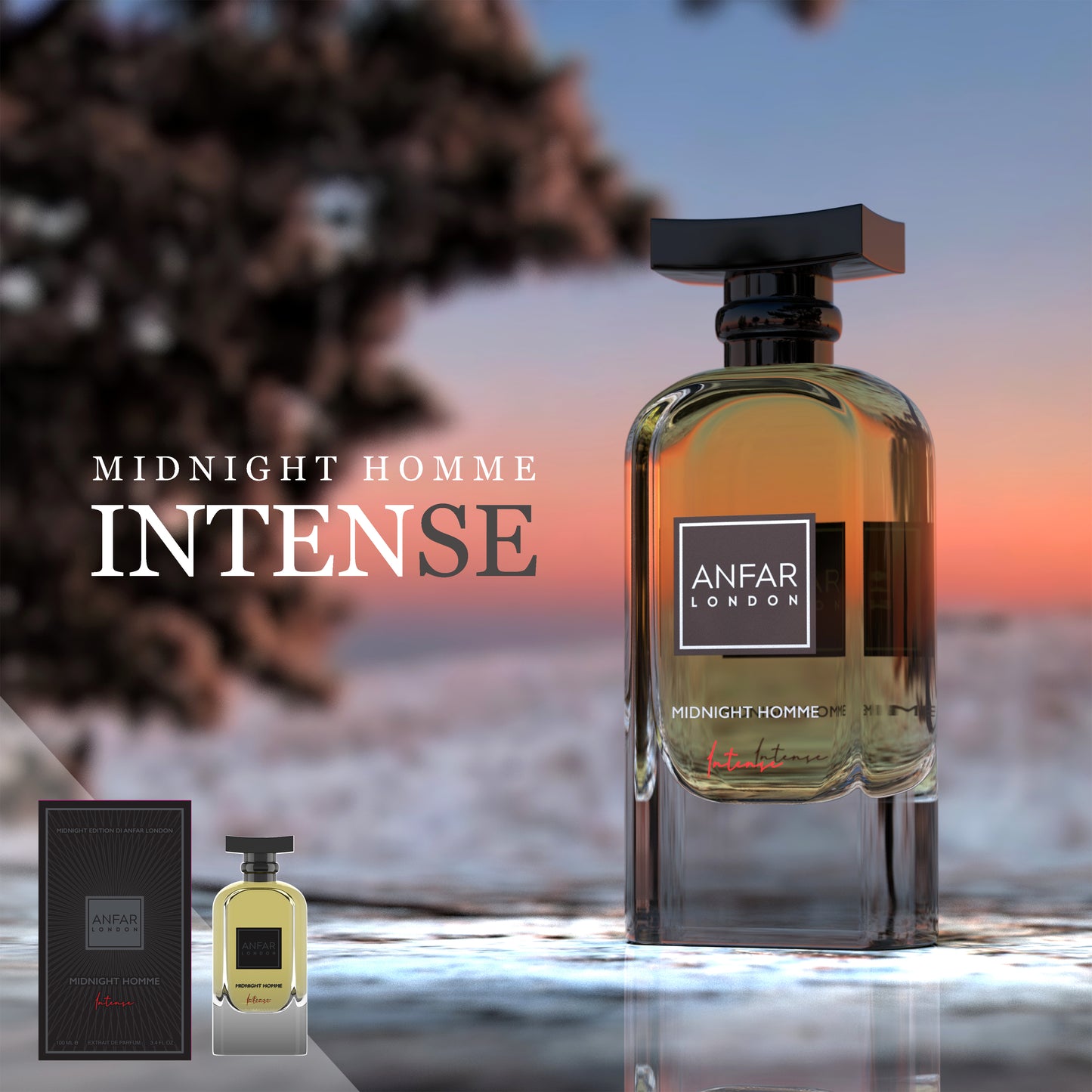 Apă de parfum MIDNIGHT HOMME by ANFAR LONDON, barbati, 100ML