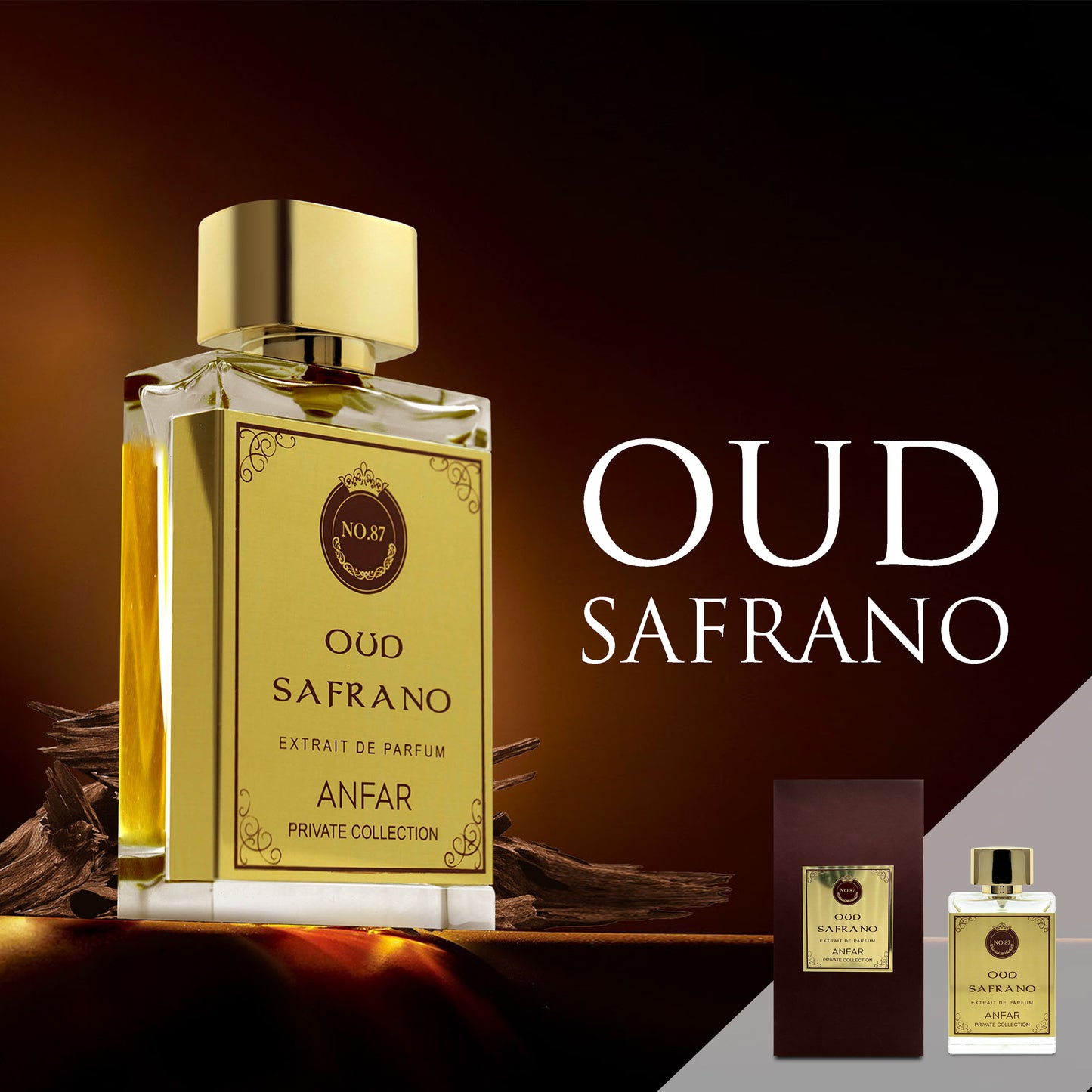 OUD SAFFRANO by ANFAR, extract de parfum, unisex, 50ML