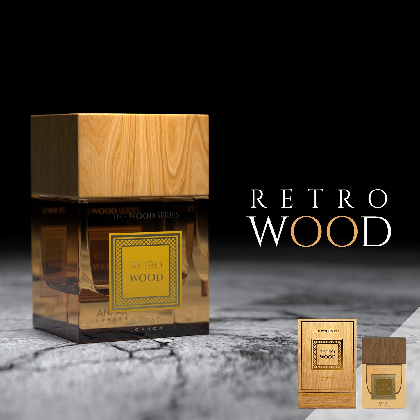 RETRO WOOD by ANFAR LONDON, extract de parfum, barbati, 100ML