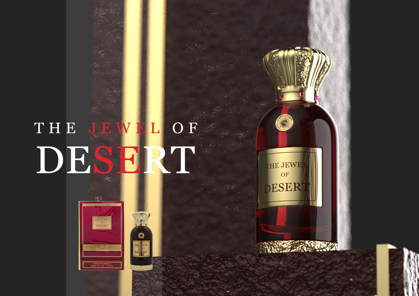 JEWEL OF DESERT by ANFAR LONDON, extract de parfum, unisex, 100ML