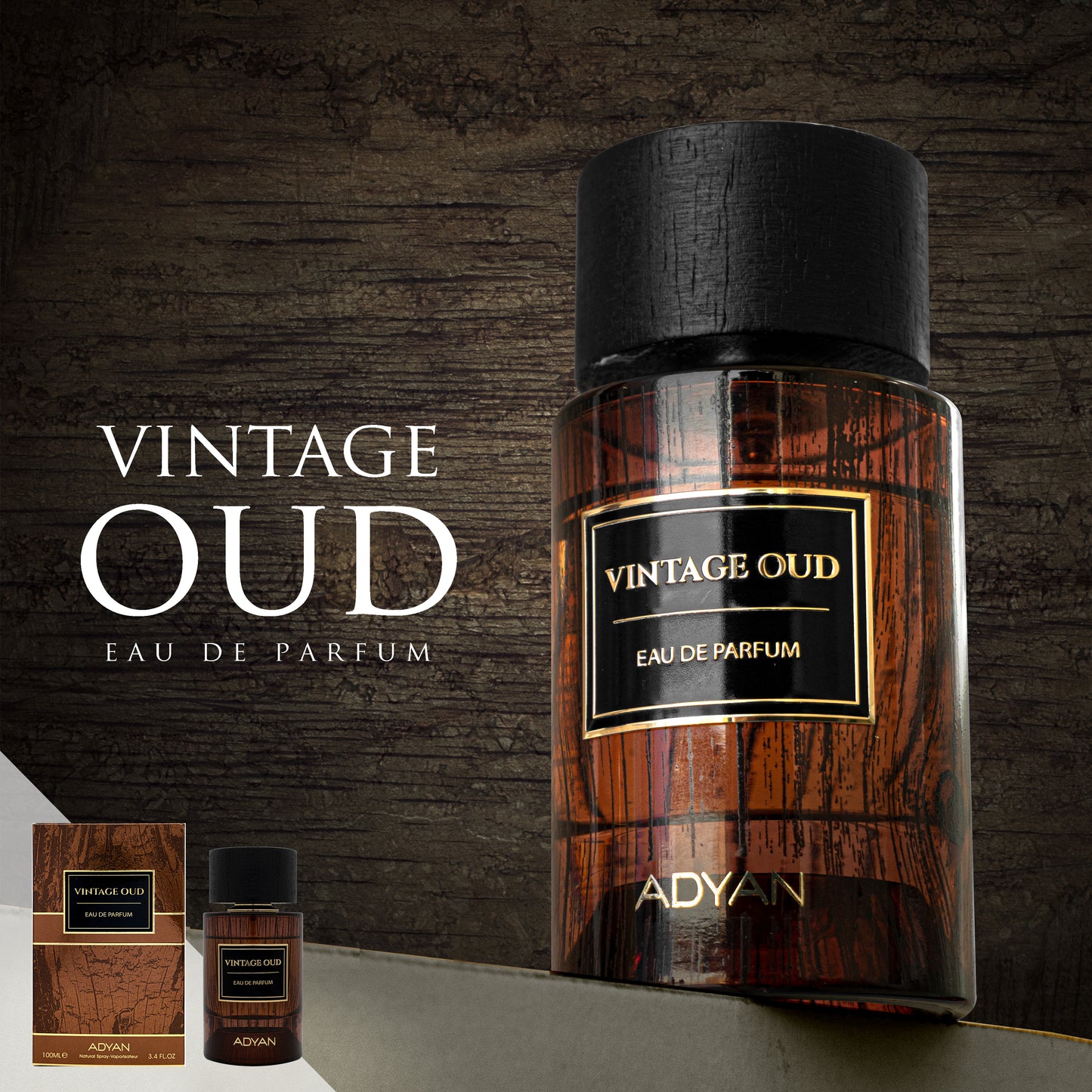 Apă de parfum Adyan, VINTAGE OUD, unisex, 100ml