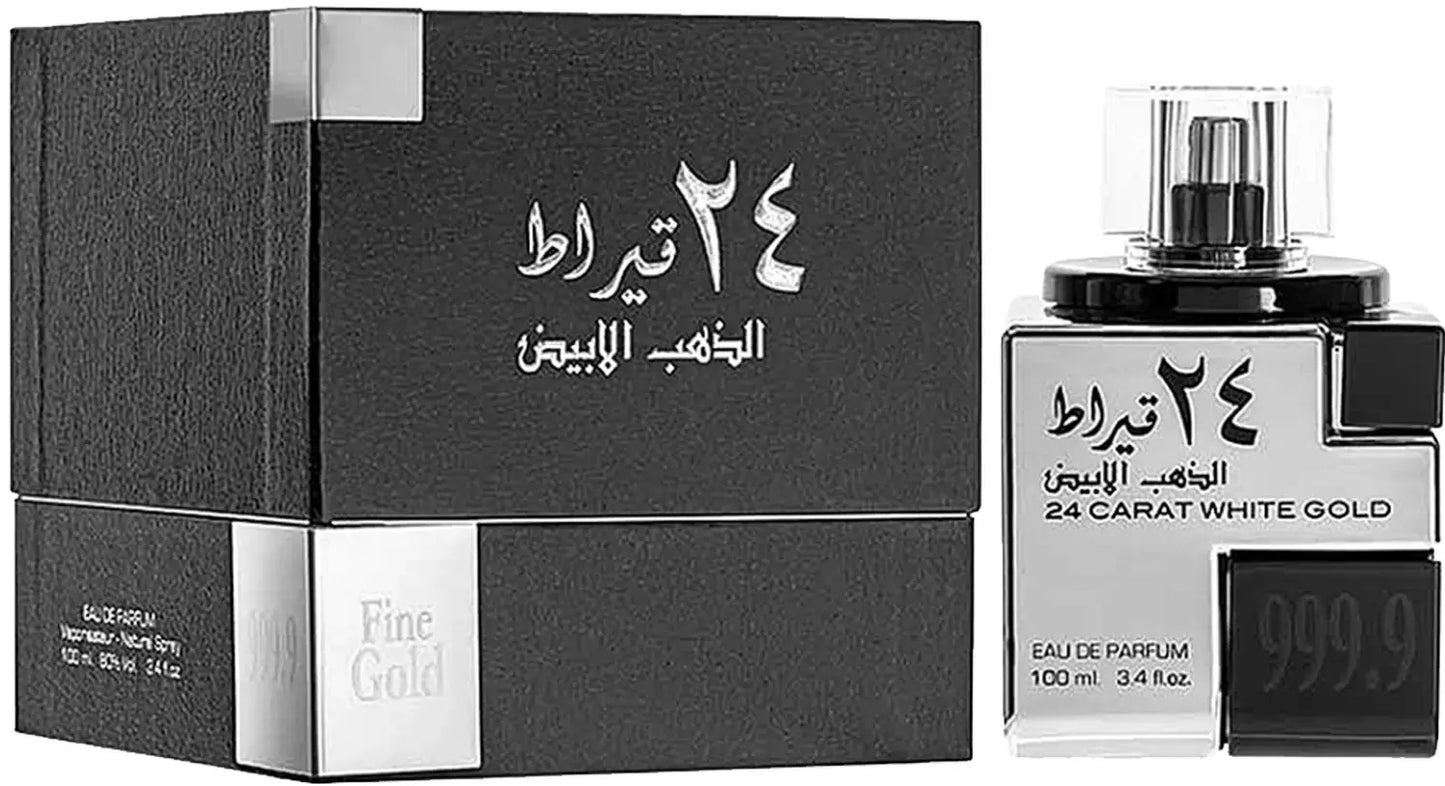 Parfum arabesc 24 Carat White Gold, Lattafa, apa de parfum 100 ml, barbati