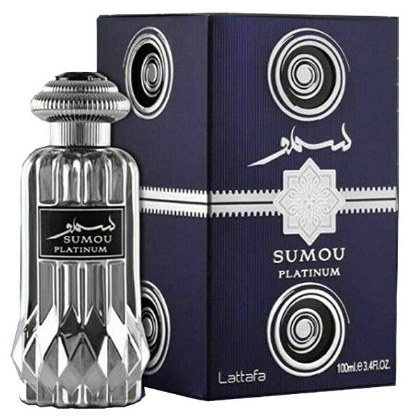 Apa de parfum Sumou Platinum by Lataffa, 100ml, barbati