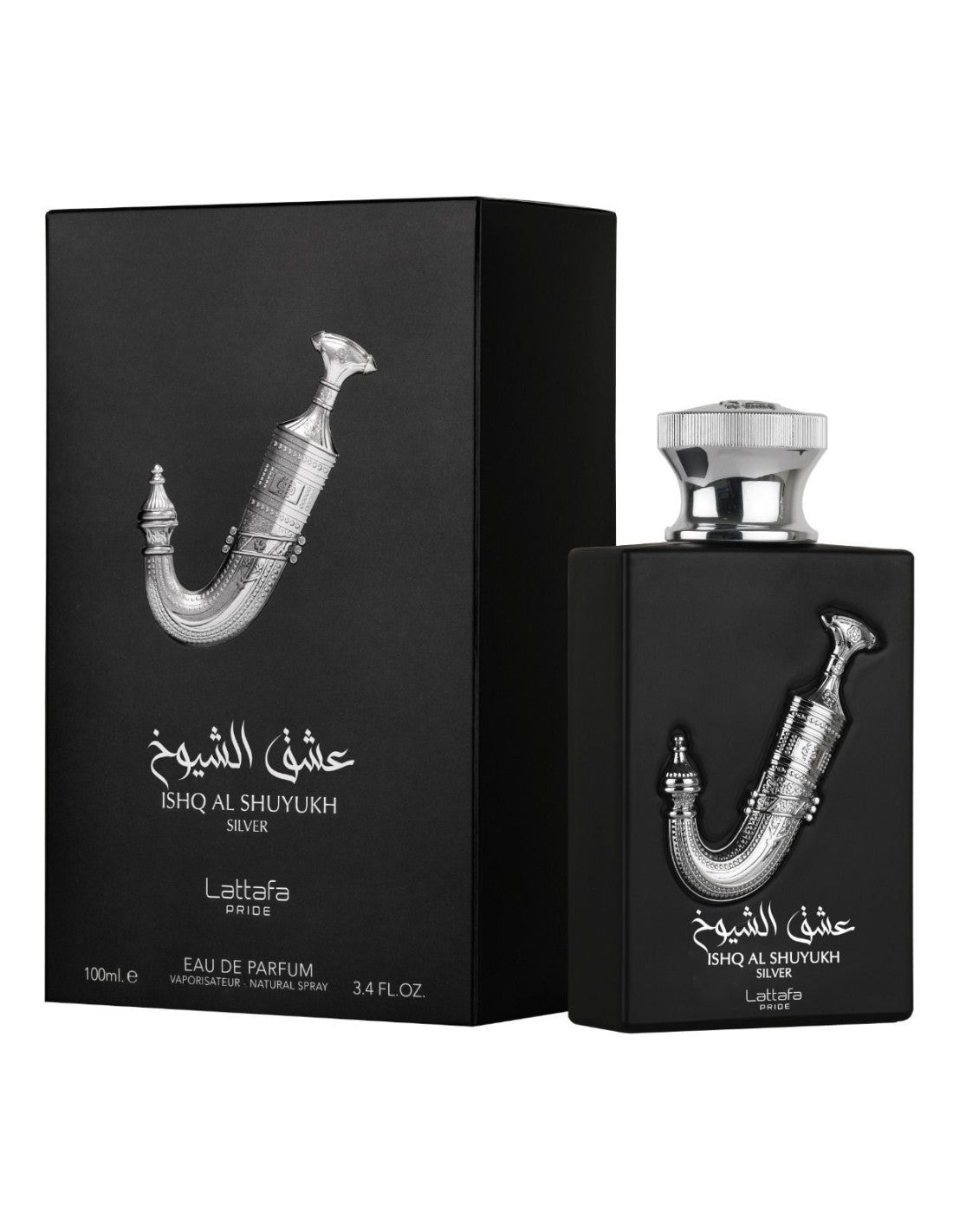 Parfum arăbesc Ishq Al Shuyukh Silver - Lattafa Pride, apa de parfum 100 ml, unisex