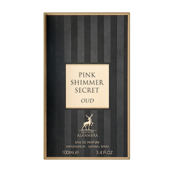 Apa De Parfum Alhambra Pink Shimmer Secret Oud, femei, 100 ml