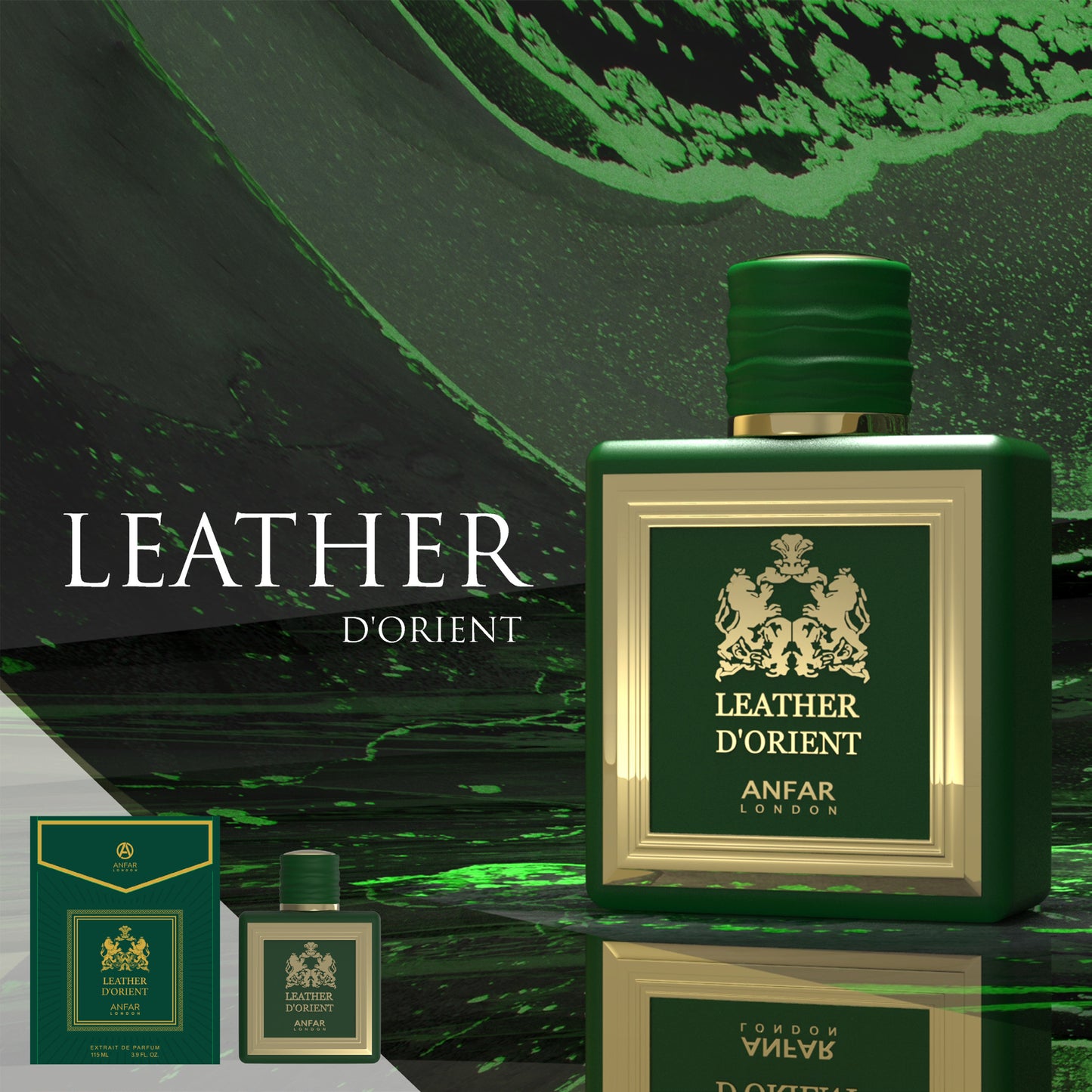 LEATHER D'ORIENT by ANFAR LONDON, extract de parfum, barbati, 115ML