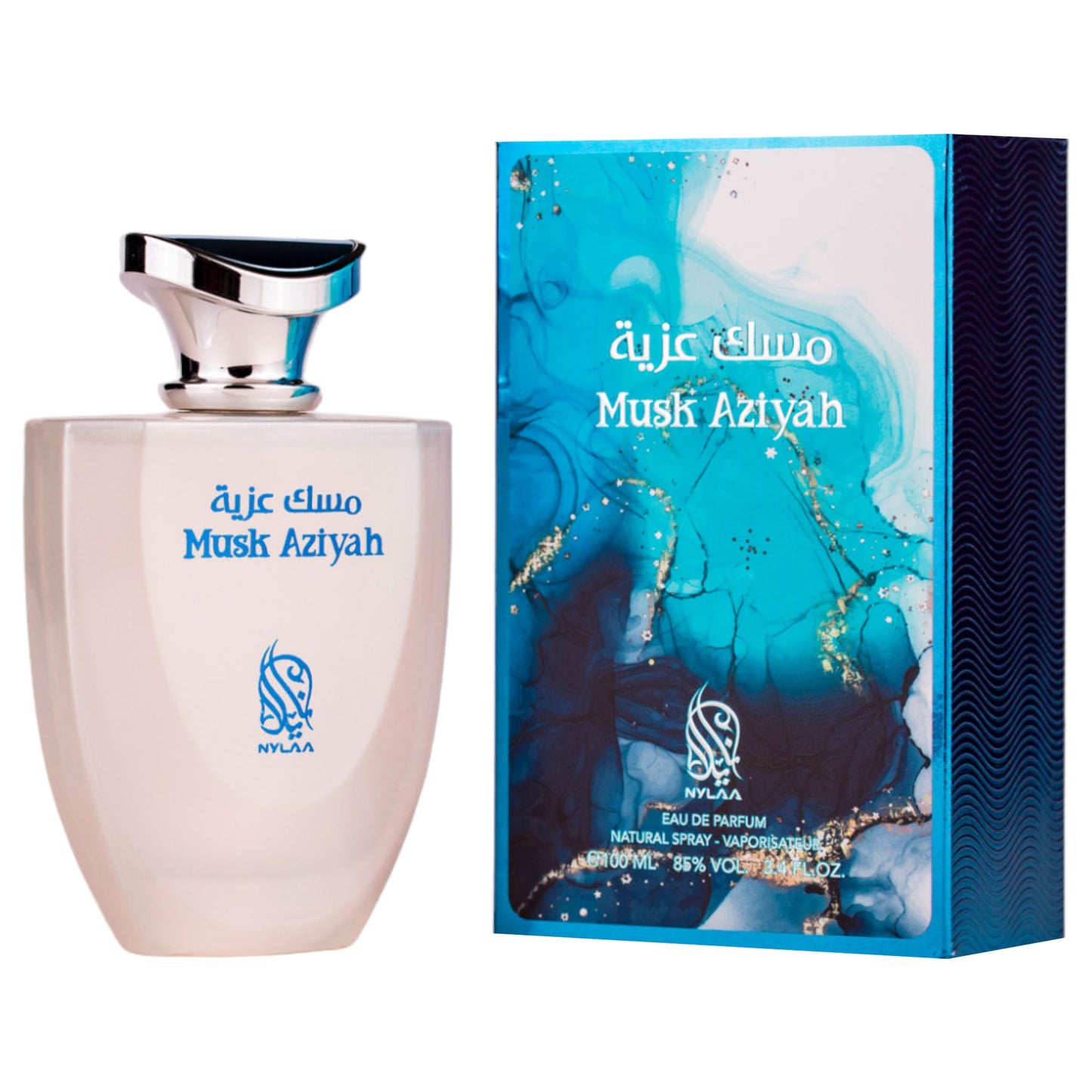 Apa de parfum Musk Aziyah by Nylaa, femei - 100 ml