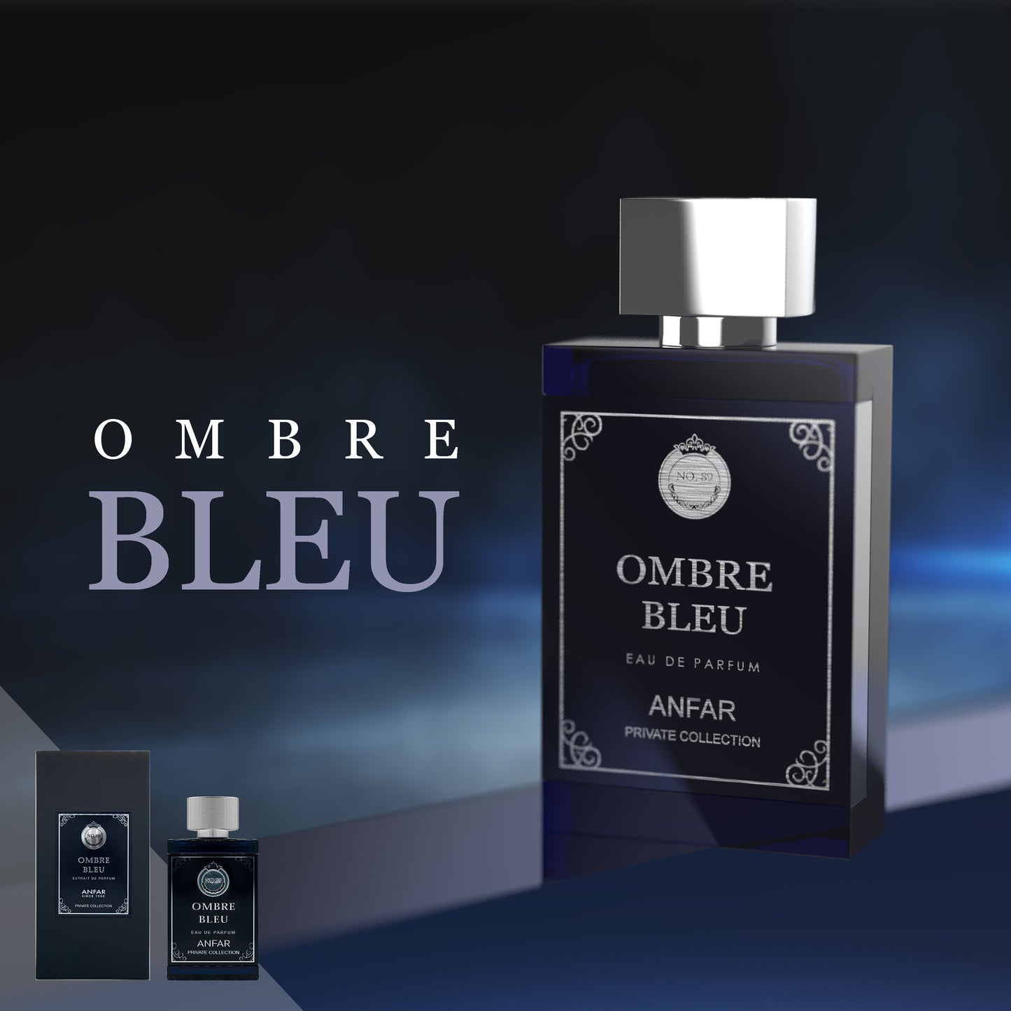 OMBRE BLU by ANFAR, extract de parfum, barbati, 50ML