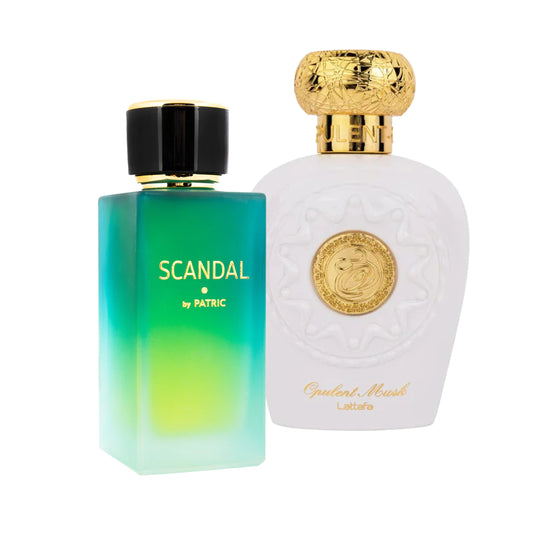 Pachet 2 parfumuri Opulent Musk 100 ml si Scandal by Patric 100 ml