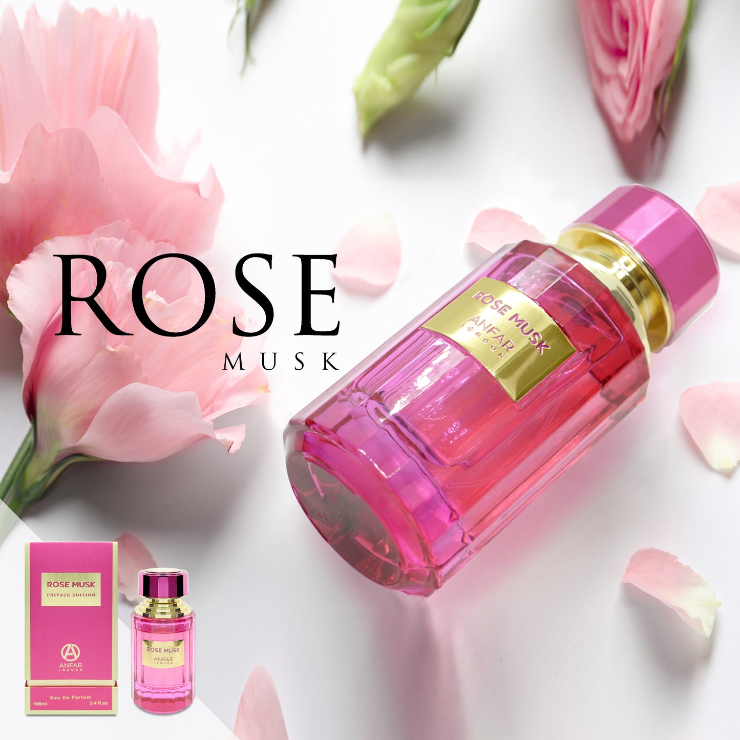 ROSE MUSK by ANFAR LONDON, apa de parfum, femei, 100ML