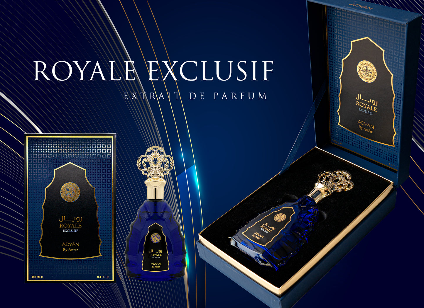 Extract De Parfum ADYAN, ROYALE EXCLUSIF, barbat, 100ML