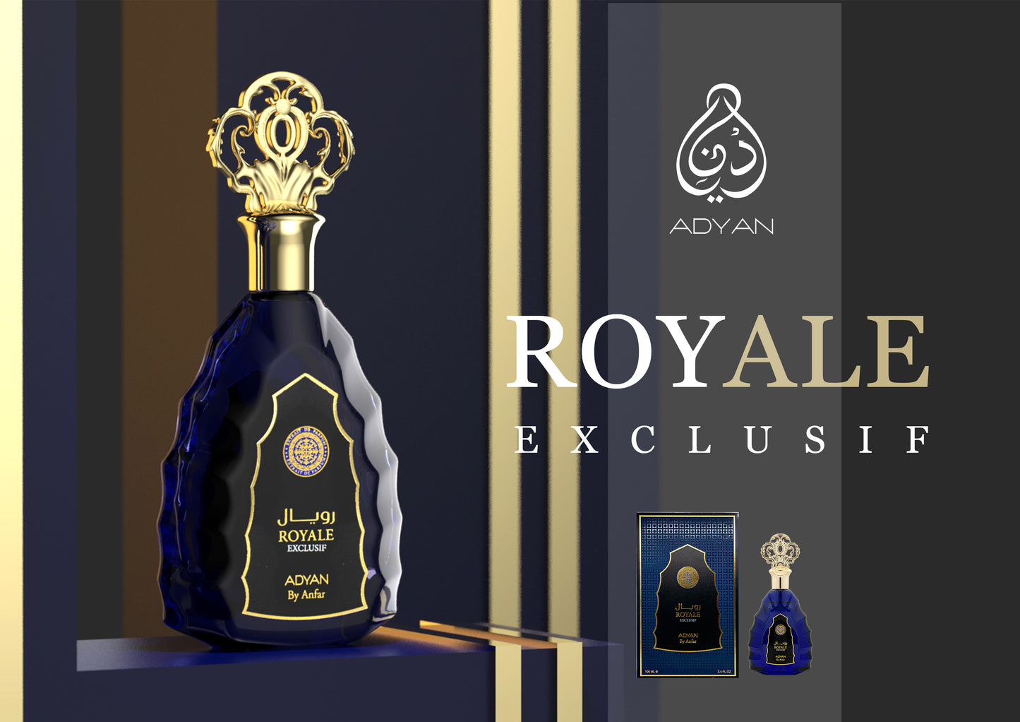 Extract De Parfum ADYAN, ROYALE EXCLUSIF, barbat, 100ML