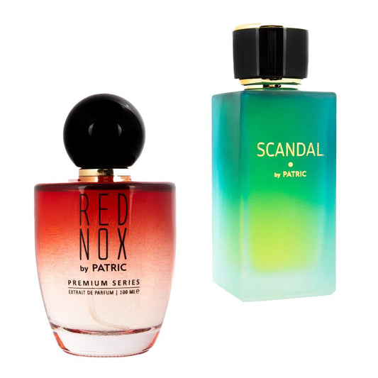 Pachet 2 parfumuri, Scandal 100ml  si Red Nox 100ml, by Patric