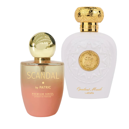 Pachet 2 parfumuri, Scandal 100 ml si Opulent Musk 100 ml, femei