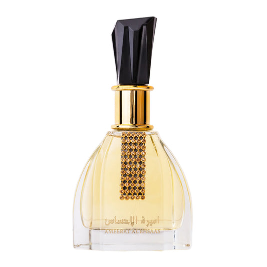 Apa de Parfum Ameerat Al Ehsaas, Ard Al Zaafaran, Femei - 100ml - inspirat din Crystal Noir by Versace